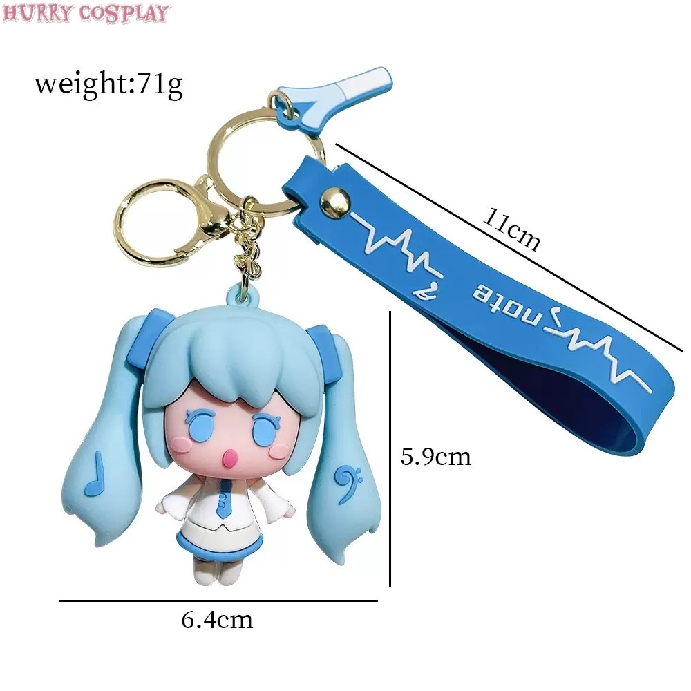 Hatsune Miku,Keychain,Hatsune Miku four colors and four expressions keychain - Pendant